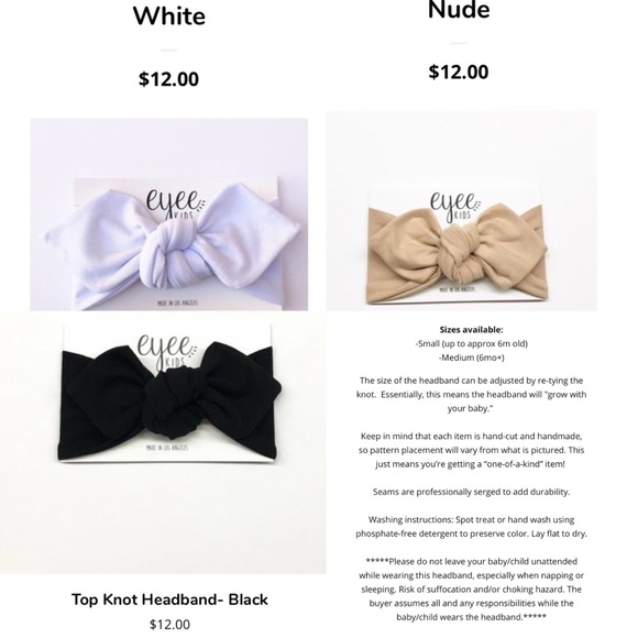 Top knot baby bows by Eyee Kids - Picture 6 of 7